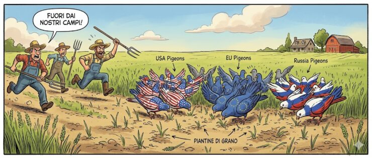 mangiano le piante di grano duro